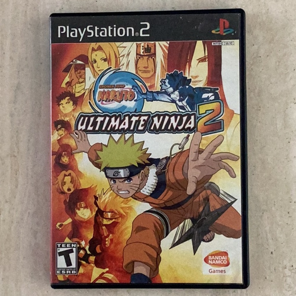 Naruto Ultimate Ninja 2 PlayStation 2 Game PS2 Shonen Jump Bandai Ninjas